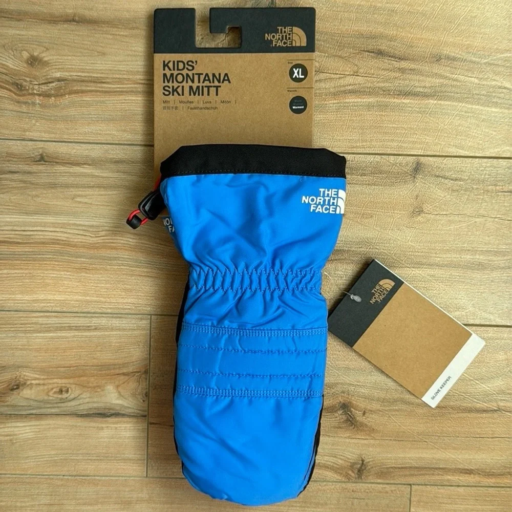 New!❄️The North Face Big Kids Montana Ski Mitts Blue- XL